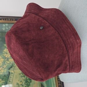 Helen Kaminski Australia | Burgundy Suede Bucket Hat